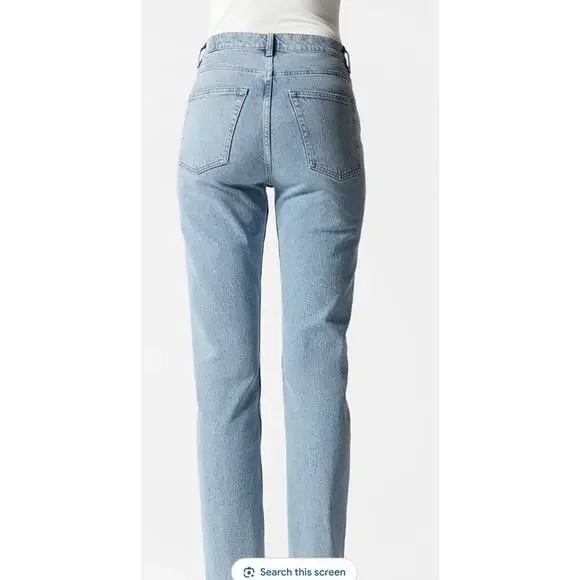 & Other stories slim jeans size 25 high rise raw hem - Picture 6 of 8